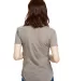 US Blanks US333 Womens Slub Burnout Tee TRI GREY back view