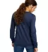 US Blanks US950 Women's Tri-Blend Cardigan in Tri navy back view