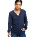 US Blanks US950 Women's Tri-Blend Cardigan in Tri navy front view