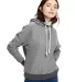 US Blanks US897 Unisex Urban Terry Pullover Hoodie in Tri grey front view