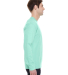 5186 Hanes 6.1 oz. Ringspun Cotton Long-Sleeve Bee in Clean mint side view