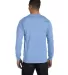 5186 Hanes 6.1 oz. Ringspun Cotton Long-Sleeve Bee in Light blue back view