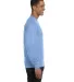 5186 Hanes 6.1 oz. Ringspun Cotton Long-Sleeve Bee in Light blue side view