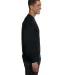 5186 Hanes 6.1 oz. Ringspun Cotton Long-Sleeve Bee in Black side view