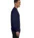 5186 Hanes 6.1 oz. Ringspun Cotton Long-Sleeve Bee in Navy side view