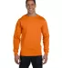 5186 Hanes 6.1 oz. Ringspun Cotton Long-Sleeve Bee in Orange front view