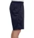 S162 Champion Logo Long Mesh Shorts with Pockets in Navy side view