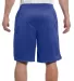 S162 Champion Logo Long Mesh Shorts with Pockets in Athletic royal back view