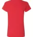 Gildan 64550L Softstyle Women's Deep Scoopneck T-S RED back view