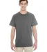 Gildan 5300 Heavy Cotton T-Shirt with a Pocket in Charcoal front view