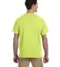 Jerzees 21MR Dri-Power Sport Short Sleeve T-Shirt SAFETY GREEN back view