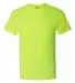Jerzees 21MR Dri-Power Sport Short Sleeve T-Shirt SAFETY GREEN front view