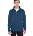 Comfort Colors 1580 Quarter Zip Sweatshirt in True navy front view