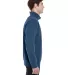 Comfort Colors 1580 Quarter Zip Sweatshirt in True navy side view