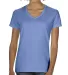 Comfort Colors 3199 Women's V-Neck Tee in Flo blue front view