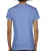 Comfort Colors 3199 Women's V-Neck Tee in Flo blue back view