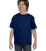 800B Gildan youth Tee in Navy front view