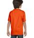 800B Gildan youth Tee in Orange back view