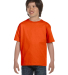 800B Gildan youth Tee in Orange front view