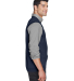 D477 Devon & Jones V-Neck Vest in Navy side view