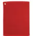 Carmel Towel Company C1518GH Velour Hemmed Towel w in Red front view