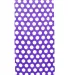 Carmel Towel Company C3060 Velour Beach Towel in Purple polka dot front view