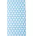 Carmel Towel Company C3060 Velour Beach Towel in Lt blu polka dot side view