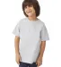 Champion T435 Youth Short Sleeve Tagless T-Shirt in Light steel front view