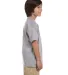 Champion T435 Youth Short Sleeve Tagless T-Shirt in Light steel side view