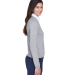 D475W Devon & Jones Ladies' V-Neck Sweater in Grey heather side view