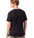 Alternative 6005 Organic Crewneck T-Shirt in True black back view