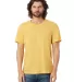 Alternative 6005 Organic Crewneck T-Shirt in Yellow ochre front view