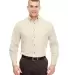 UltraClub 8960C Adult Cypress Long-Sleeve Twill wi NATURAL front view