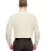 UltraClub 8960C Adult Cypress Long-Sleeve Twill wi NATURAL back view