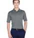 UltraClub 8610 Men's Cool & Dry 8 Star Elite Perfo CHARCOAL front view