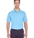 UltraClub 8610 Men's Cool & Dry 8 Star Elite Perfo COLUMBIA BLUE front view