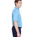 UltraClub 8610 Men's Cool & Dry 8 Star Elite Perfo COLUMBIA BLUE side view