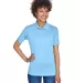 UltraClub 8610L Ladies' Cool & Dry 8 Star Elite Pe COLUMBIA BLUE front view