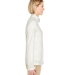 UltraClub 8181 Ladies' Cool & Dry Full-Zip Microfl WINTER WHITE side view