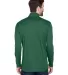 UltraClub 8230 Men's Cool & Dry Sport Quarter-Zip  FOREST GREEN back view