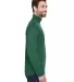 UltraClub 8230 Men's Cool & Dry Sport Quarter-Zip  FOREST GREEN side view