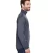 UltraClub 8230 Men's Cool & Dry Sport Quarter-Zip  CHARCOAL side view