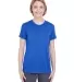 UltraClub 8619L Ladies' Cool & Dry Heathered Perfo ROYAL HEATHER front view
