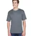 UltraClub 8620 Men's Cool & Dry Basic Performance  CHARCOAL front view