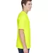 UltraClub 8620 Men's Cool & Dry Basic Performance  BRIGHT YELLOW side view