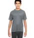 UltraClub 8620Y Youth Cool & Dry Basic Performance CHARCOAL front view