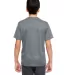 UltraClub 8620Y Youth Cool & Dry Basic Performance CHARCOAL back view