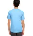 UltraClub 8620Y Youth Cool & Dry Basic Performance COLUMBIA BLUE back view