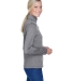 UltraClub 8618W Ladies' Cool & Dry Heathered Perfo CHARCOAL HEATHER side view