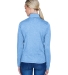 UltraClub 8618W Ladies' Cool & Dry Heathered Perfo COLMBIA BLU HTHR back view